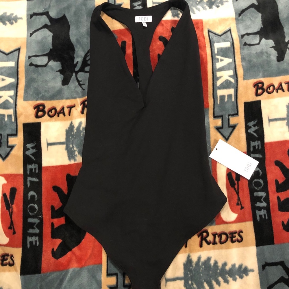 Sexy low cut body suit